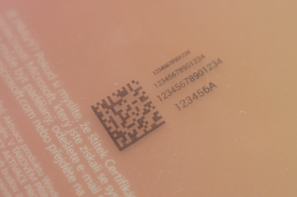 Ukázky značení tiskárnami od TS Electronics Zlín, s.r.o.