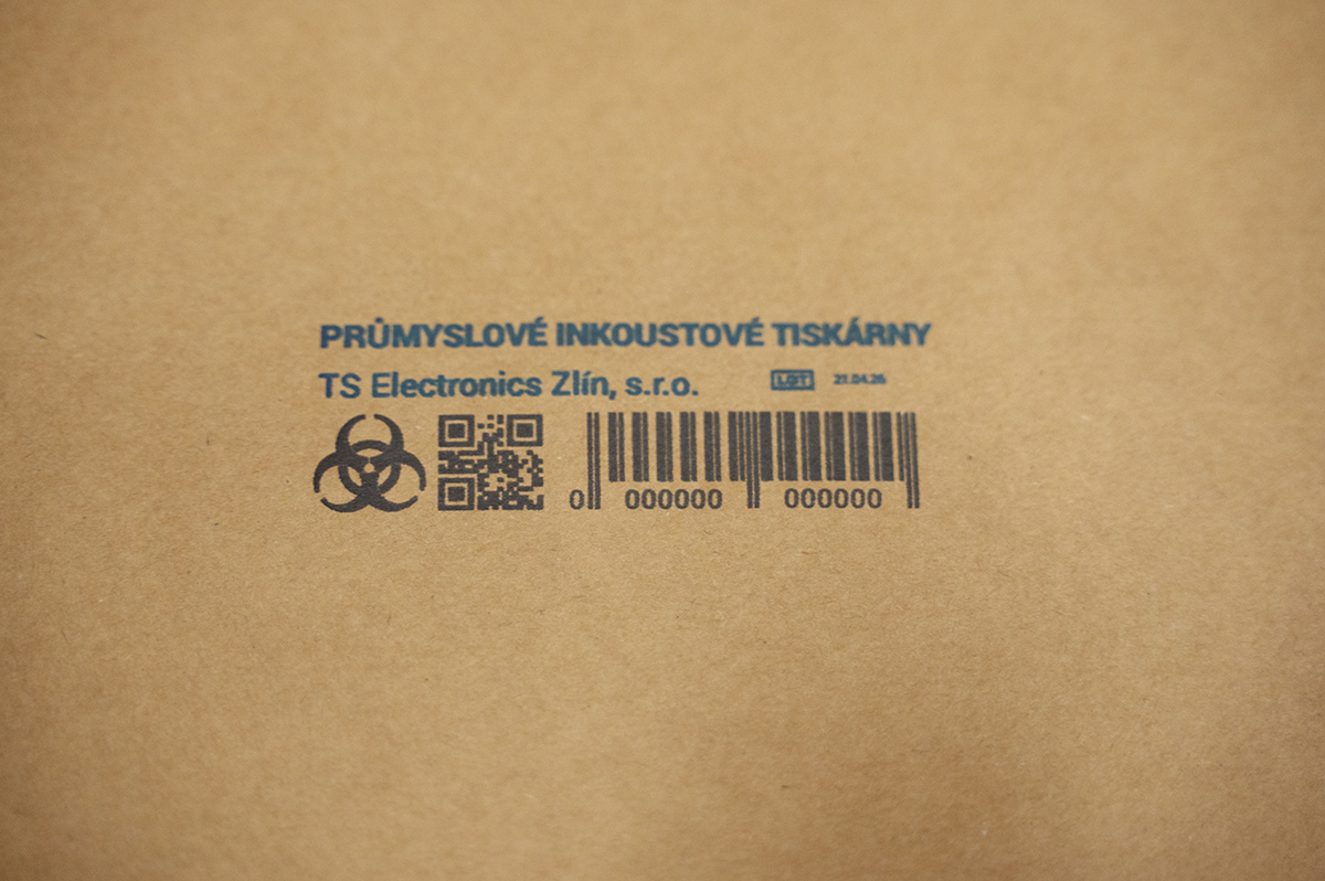 Ukázky značení tiskárnami od TS Electronics Zlín, s.r.o.