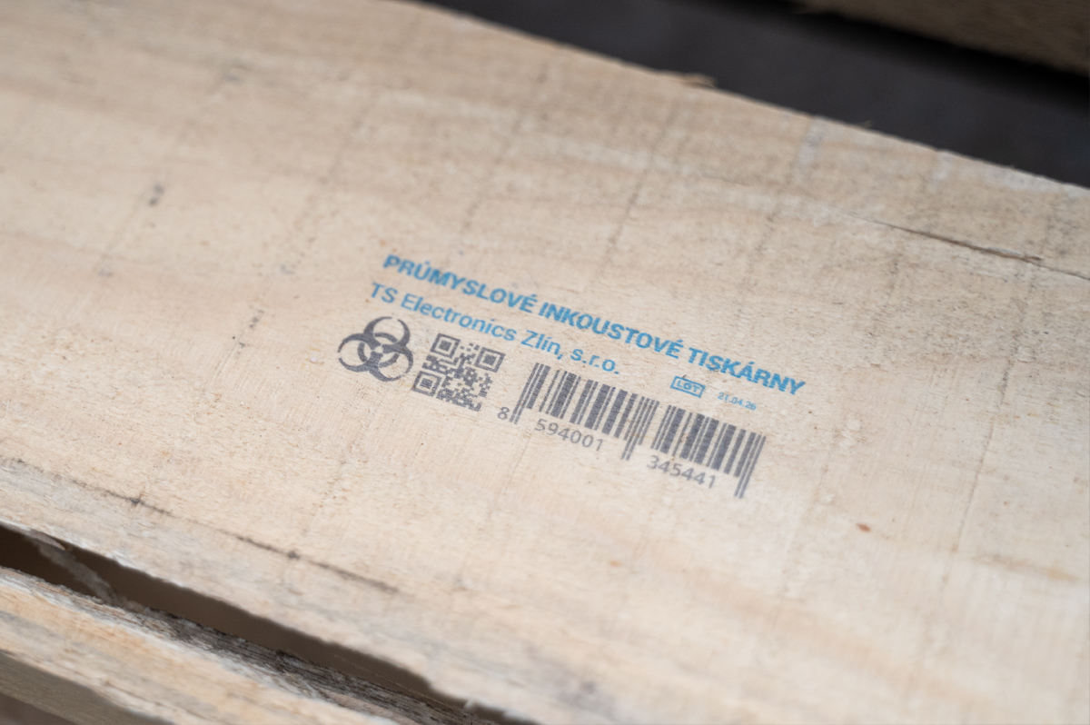 Ukázky značení tiskárnami od TS Electronics Zlín, s.r.o.