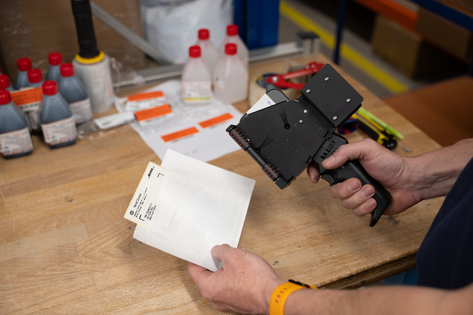 Mobilní značení s ruční tiskárnou PISTOL JET od TS Electronis Zlín, s.r.o.