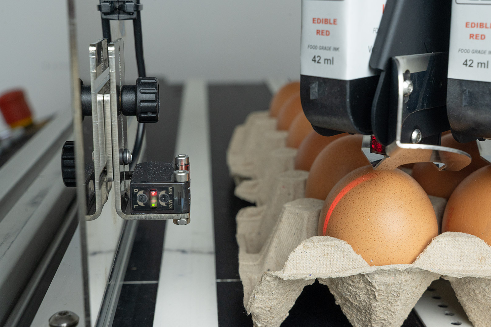 Tiskárna pro potisk vajíček a vajíčkových boxů od TS Electronis Zlín, s.r.o.